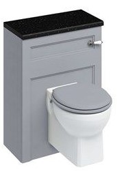 600mm Wall Hung WC Unit and wall hung pan (including the cistern tank - lever flush ) Classic Grey