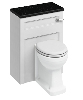 600mm Back to Wall WC Unit and back-to-wall pan Matt White