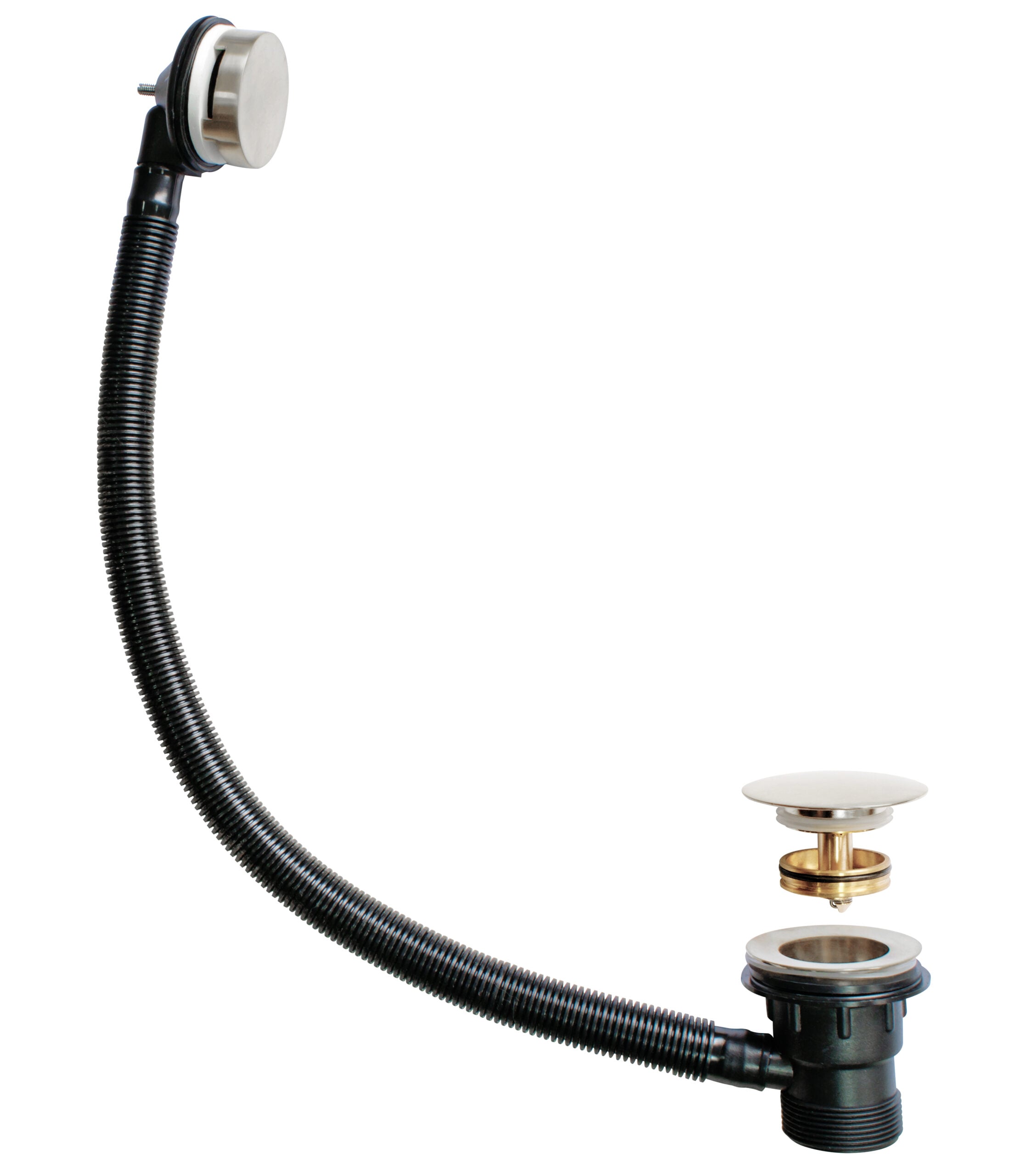 Easyclean Sprung Bath Waste Nickel