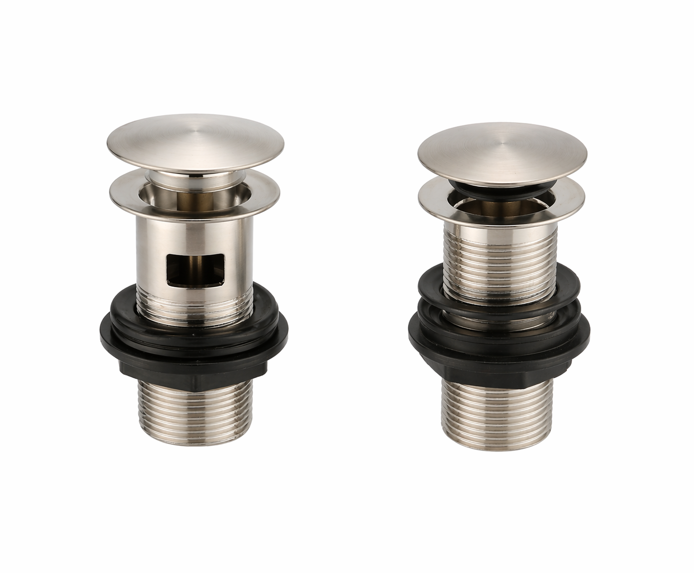 Easyclean Basin Clicker Waste (Unslotted) Brushed Nickel
