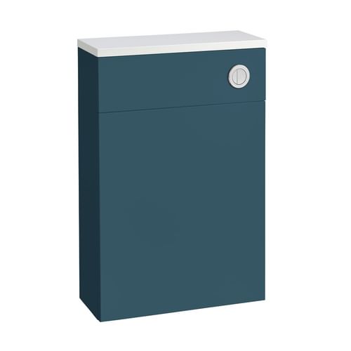 Back To Wall WC Unit And Worktop - Matt Oxford Blue