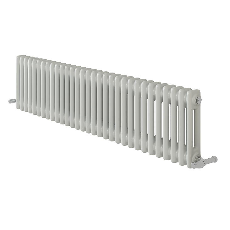 Designer Minimalist Bathroom White 300x1415x70 two column Radiator