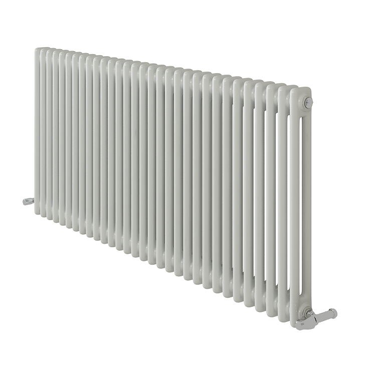 Designer Minimalist Bathroom White 600x1415x70 two column Radiator