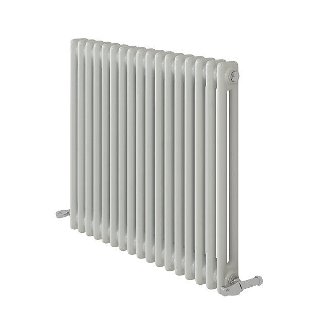 Designer Minimalist Bathroom White 600x785x70 two column Radiator