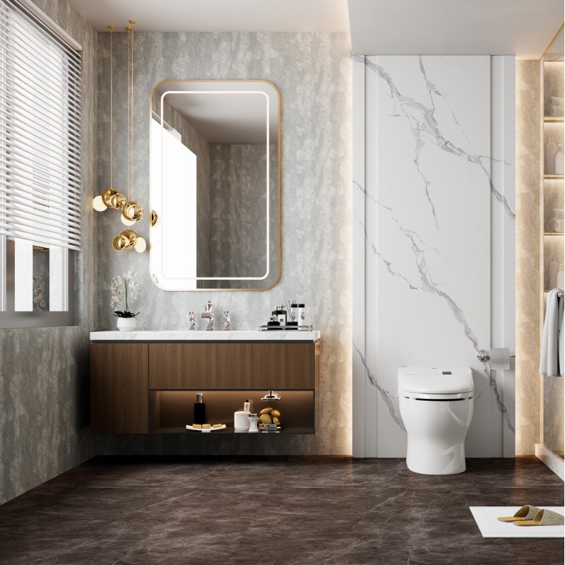 Shower Wall Panel Grey Slate 1200X2400X8mm (Pack of 2) (WP - 096)