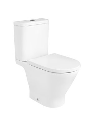 Roca The Gap Round Close Coupled Open Back Rimless WC - Boxed (Special Offer)