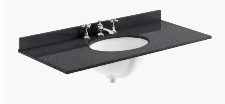 1000MM Marble Single Bowl 3 Tap Hole 