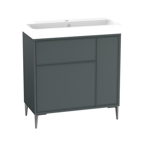 Arlington 800 Freestanding Vanity Unit - Matt Viridian Green