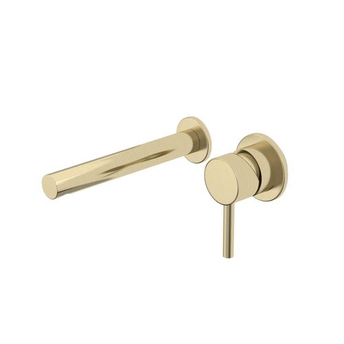 Anthem Wall Mounted Basin Mixer - Brushed Brass